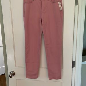 Talbots simply flattering collection pink ankle jeans size 6
